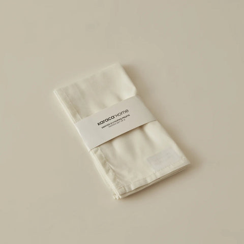 Karaca Home Belle Edged 2-Piece Fabric Napkins Ecru
 