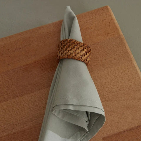 Karaca Home Belle Stain-Resistant 2-Piece Fabric Napkins Sage Green
 