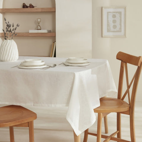 Karaca Home Pebble Tafelkleed Wit 140x200 cm