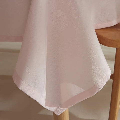 Karaca Home Elizabeth Tablecloth Powder Pink, 140 x 200 cm