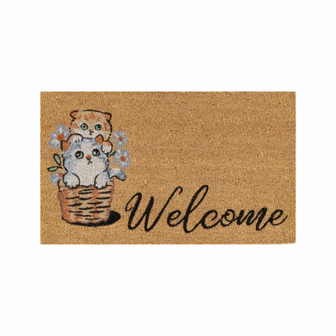 Kaşmir Halı Cat Welcome Coco Deurmat 40x60 cm