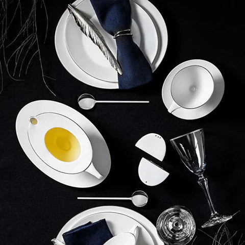 Jumbo Moon Platinum 64-Piece Dinner Set For 12 Persons