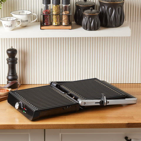 Homend Grilliant 1346H Inox Body with Cast Iron Plates Sandwich and Grill Machine
 