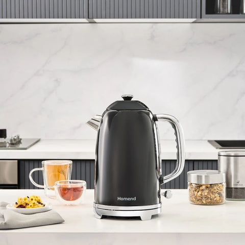 Homend Vintage Heatrow 1627H Waterkoker 2200W Zwart