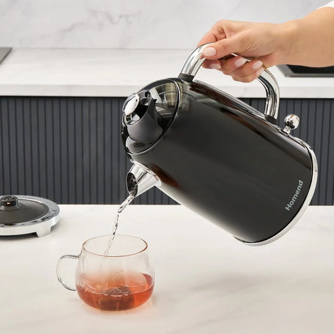 Homend Vintage Heatrow 1627H Waterkoker 2200W Zwart