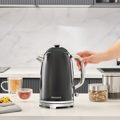 Homend Vintage Heatrow 1627H Waterkoker 2200W Zwart