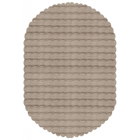 Kaşmir Halı 7/24 Cosy Premium Bubble Beige Ovaal 100x150 cm