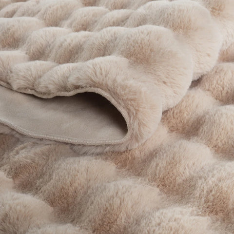 Kaşmir Halı 7/24 Cosy Premium Bubble Beige Ovaal 100x150 cm