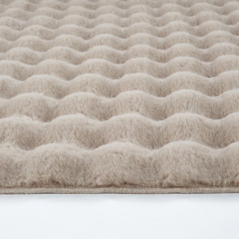 Kaşmir Halı 7/24 Cosy Premium Bubble Beige Ovaal 100x150 cm