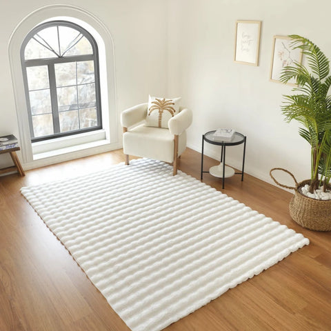 Kashmir Tapijt 7/24 Cosy Premium Bubble Wit 100x150 cm