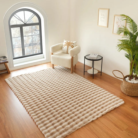 Kashmir Tapijt 7/24 Cosy Premium Bubble Beige 100x150 cm