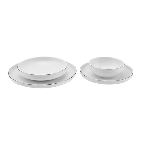 Karaca Streamline New Saturn V2 Platin Serviesset voor 6 Personen, 24-delig