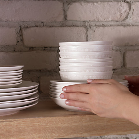 Karaca Arte 53-Delig Tafeldienst Voor 12 Personen, New Bone China