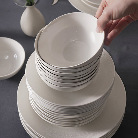 Karaca Arte 53-Delig Tafeldienst Voor 12 Personen, New Bone China