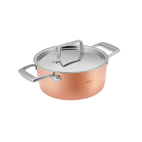 Karaca Biodiamond Copper – 7-Piece Cookware Set