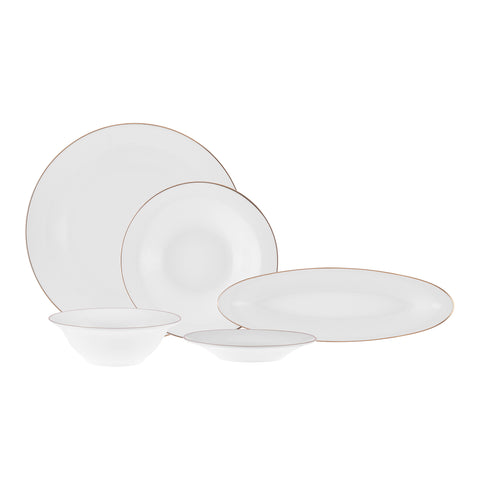 Karaca Fine Pearl New Fame Ontbijtset voor 6 Personen, 26 Delig – Goud