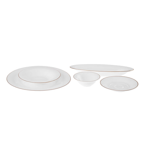 Karaca Fine Pearl New Fame Ontbijtset voor 6 Personen, 26 Delig – Goud