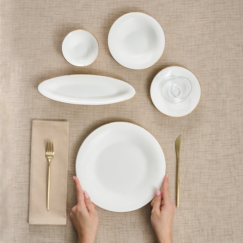 Karaca Fine Pearl New Fame Ontbijtset voor 6 Personen, 26 Delig – Goud