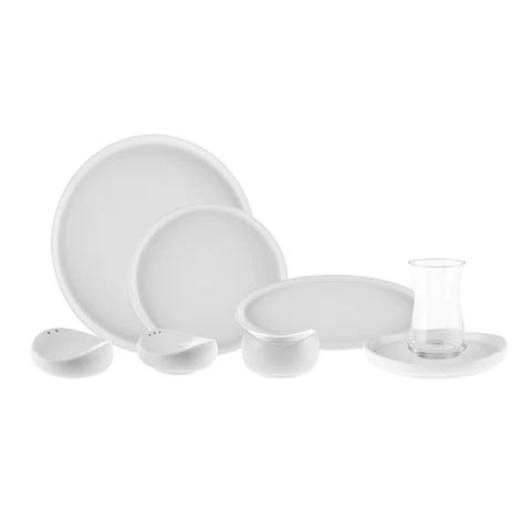 Karaca Forever Bone Olla, 28-delige Ontbijtset voor 6 Personen