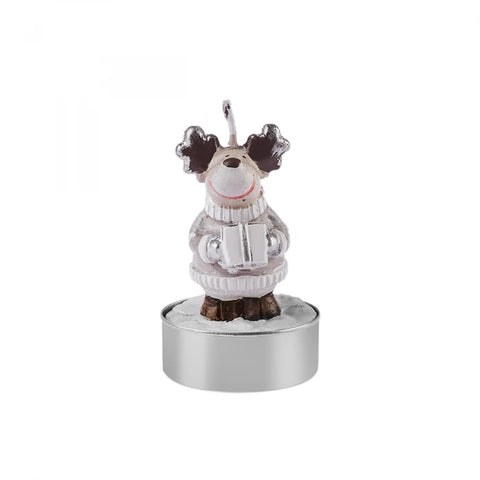 Karaca Home New Year Reindeer 3-delige Theelicht Kaars 14x9,3x6 cm