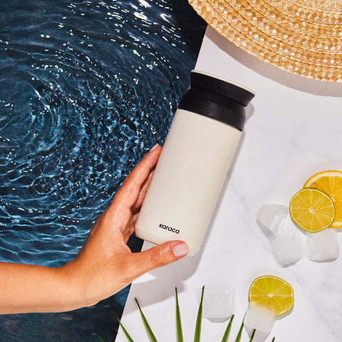 Karaca Rainbow Stainless Steel Leak-Proof Thermos 350 ml Cream
 