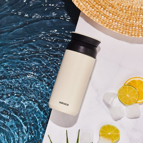 Karaca Rainbow Stainless Steel Leak-Proof Thermos 350 ml Cream
 