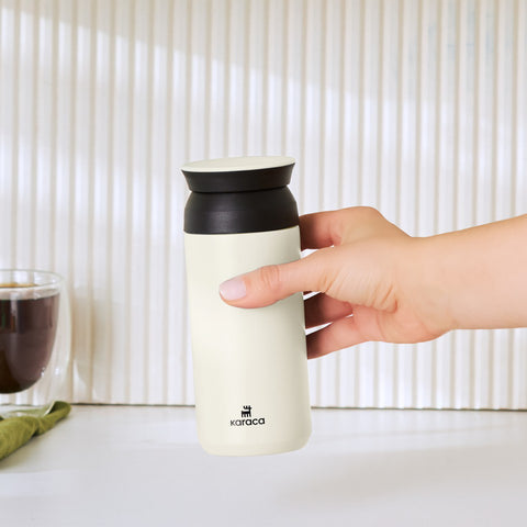 Karaca Rainbow Stainless Steel Leak-Proof Thermos 500 ml Cream