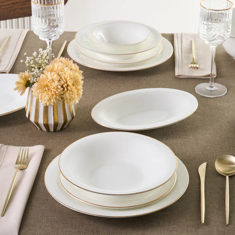 Karaca Fine Pearl Fame 58-delige 12-Persoons Servies Gold