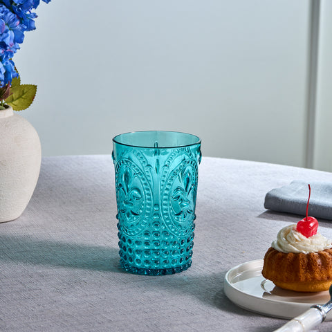 Karaca Moise Acryl Tumbler Glas, 400 ml, Blauw
