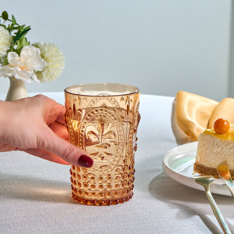 Karaca Moise Acryl Tumbler Glas, 400 ml, Oranje
