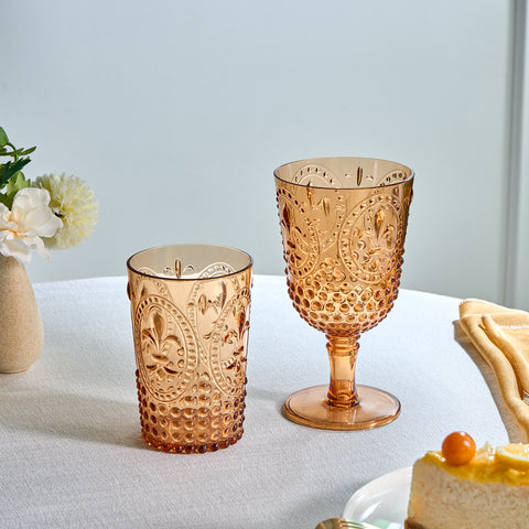 Karaca Moise Acryl Tumbler Glas, 400 ml, Oranje
