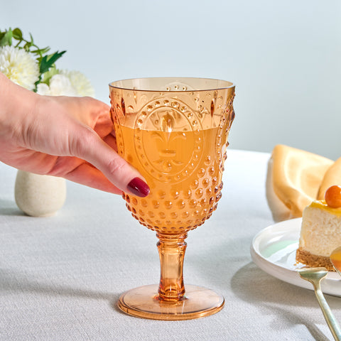 Karaca Moise Acryl Wijnglas, 450 ml, Oranje