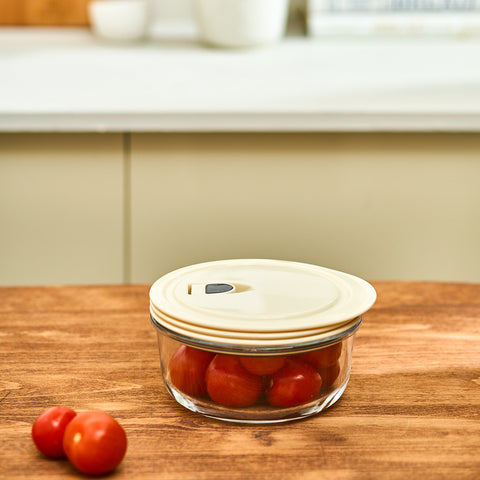 Karaca Cream Vacuum Storage Jar 0.6 L  