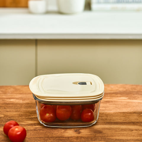 Karaca Cream Vacuum Storage Jar 0.9 L  