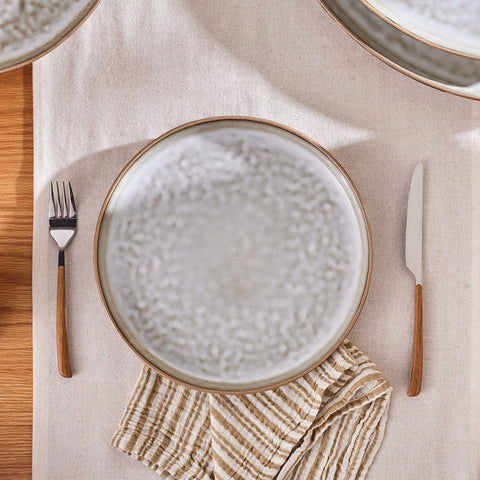 Karaca Rixton Serveerschotel, Reactief 27 cm, Beige