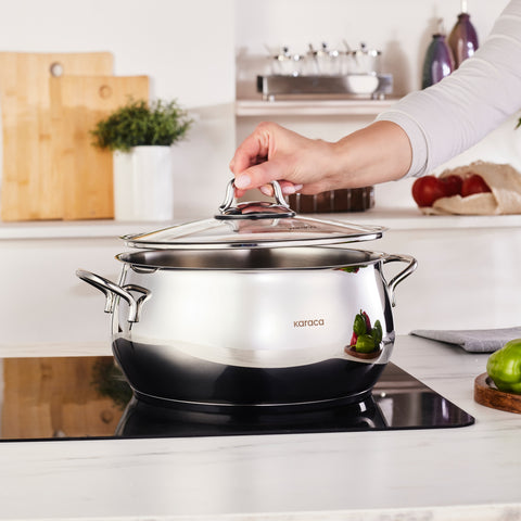 Karaca Emirgan Stalen Pot, 26 cm