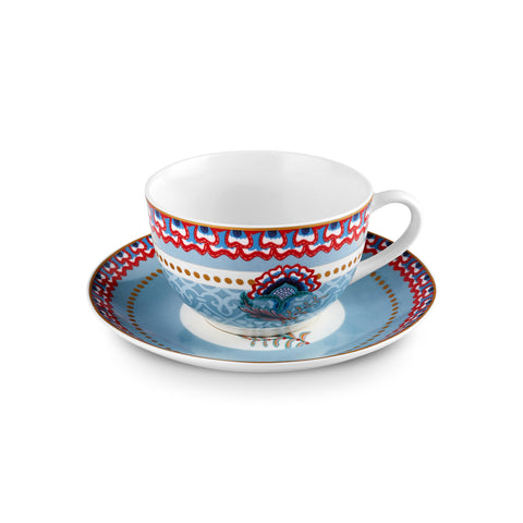Karaca Forever Bone Spello 26-Delig Ontbijtset Blauw