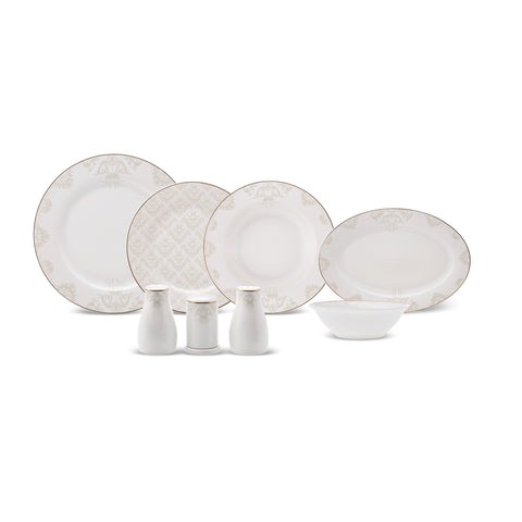 Karaca Siena 53-Delig Tafeldienst voor 12 Personen New Generation Bone Gold