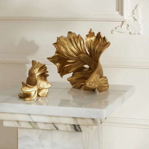 Karaca Home Rumble Fish Beeldje Goud 15x15 cm