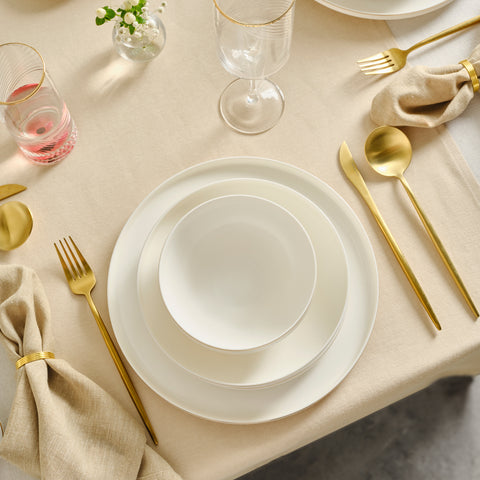 Karaca Red Carpet Collection Stream Bone Merope 53-delige 12-persoons servies set Goud