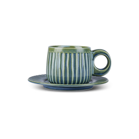Karaca Arthur Green & Blue teacup, 260 ml