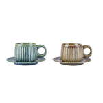 Karaca Arthur Green & Blue teacup, 260 ml