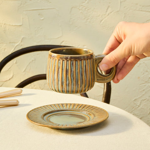 Karaca Arthur Green & Blue teacup, 260 ml