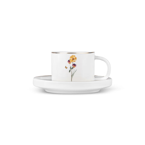 Karaca Valencia 6 Persoons Koffie Kopjes Set 80 Ml