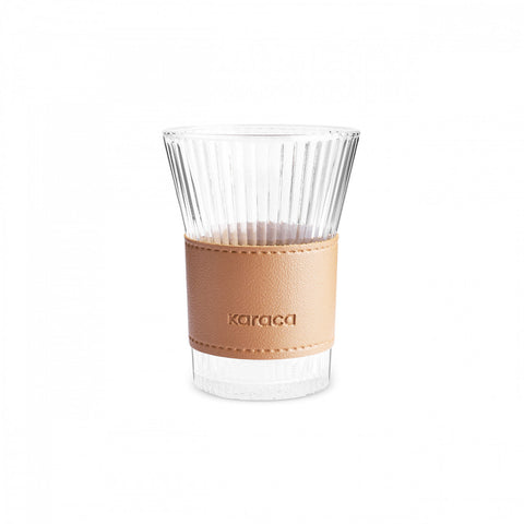 Karaca Leather Cool Touch Latte Glas 210 ML Bruin