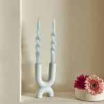 Karaca Home 2-delige Kaarsenhouder Blauw