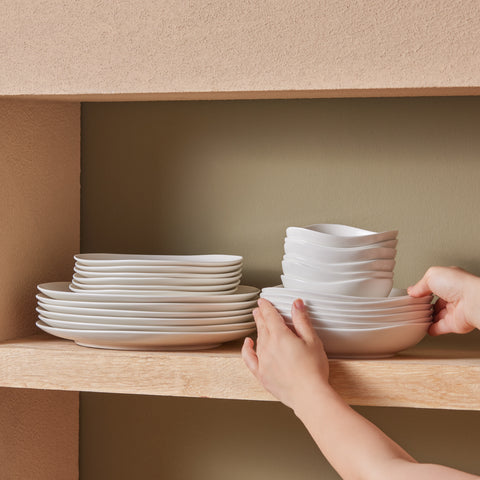 Karaca Streamline Rubicon 24-delig servies voor 6 personen, wit
