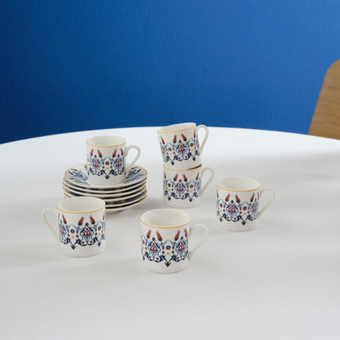 Karaca Haliç kopjeset voor 6 personen, 80 ml