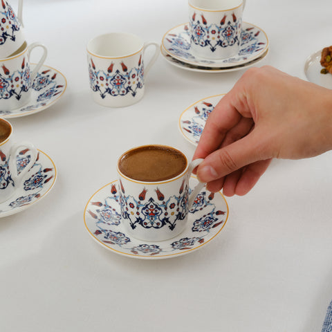Karaca Haliç kopjeset voor 6 personen, 80 ml