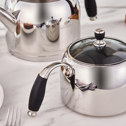 Karaca Stainless Steel Teapot Set  